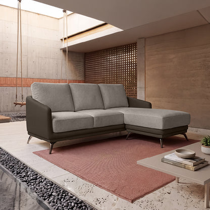 cove-simply-taupe-leatherette-oatmeal-off-white-fabric-2-seater-sofa-lounger