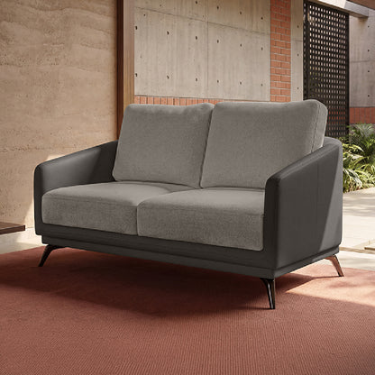cove-brushed-nickel-grey-leatherette-pumice-stone-grey-fabric-2-seater-sofa