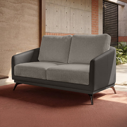 cove-brushed-nickel-grey-leatherette-pumice-stone-grey-fabric-2-seater-sofa