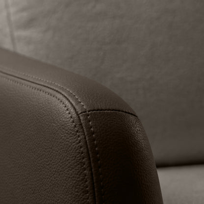 cove-simply-taupe-leatherette-oatmeal-off-white-fabric-2-seater-sofa-lounger