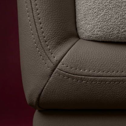 cove-simply-taupe-leatherette-oatmeal-off-white-fabric-2-seater-sofa-lounger