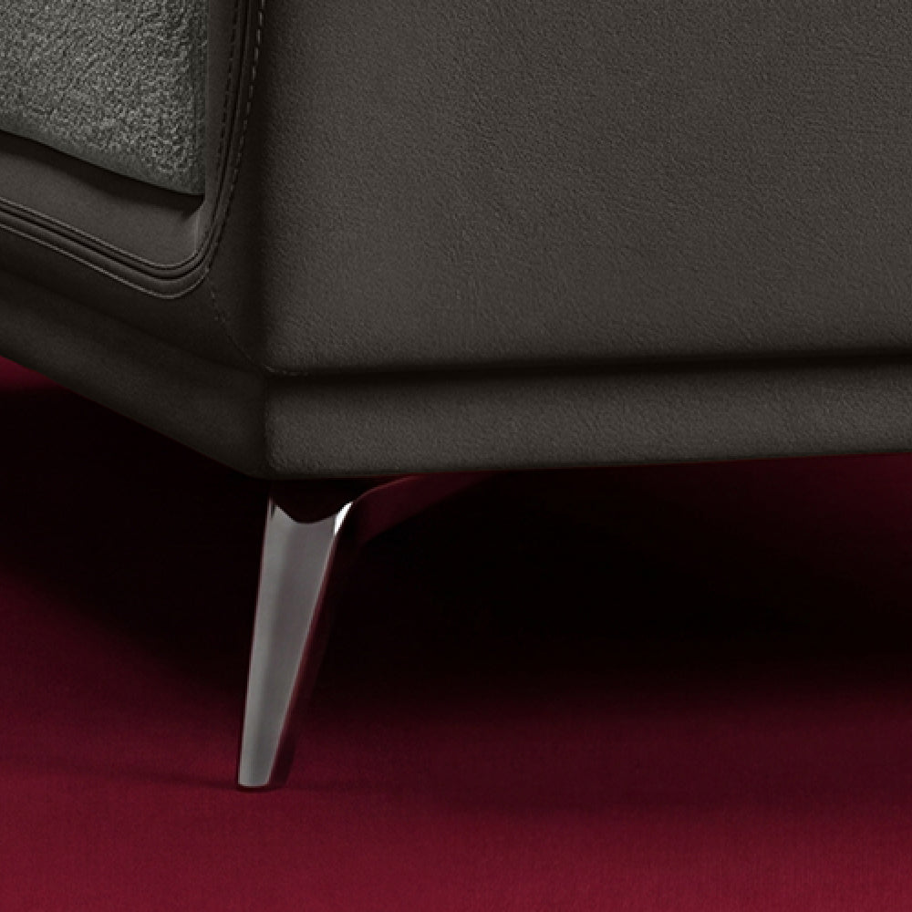 cove-brushed-nickel-grey-leatherette-rock-ridge-grey-fabric-1-seater-sofa