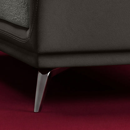 cove-brushed-nickel-grey-leatherette-rock-ridge-grey-fabric-2-seater-sofa-lounger