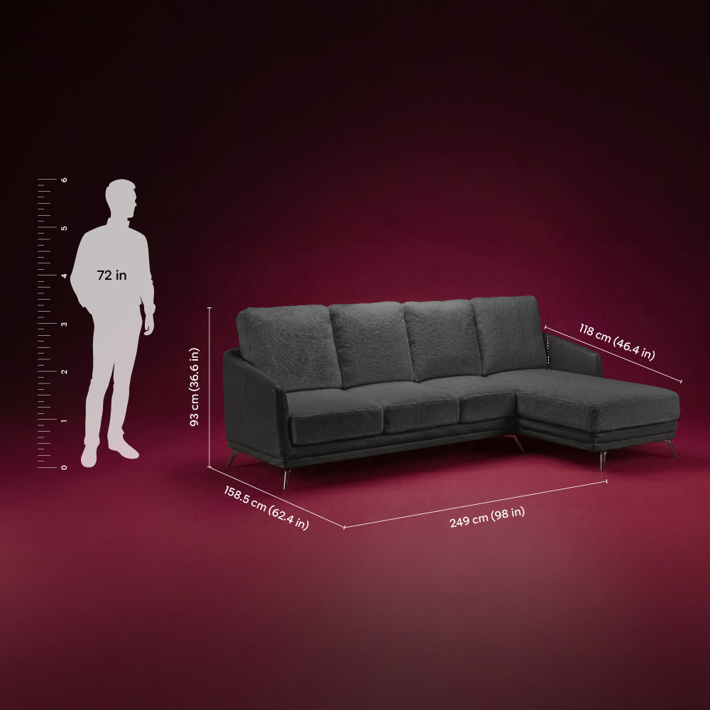 cove-brushed-nickel-grey-leatherette-rock-ridge-grey-fabric-3-seater-sofa-lounger