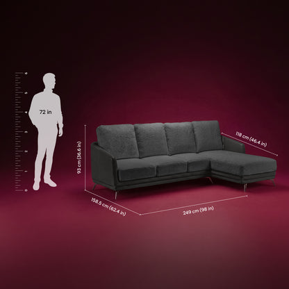 cove-brushed-nickel-grey-leatherette-rock-ridge-grey-fabric-3-seater-sofa-lounger