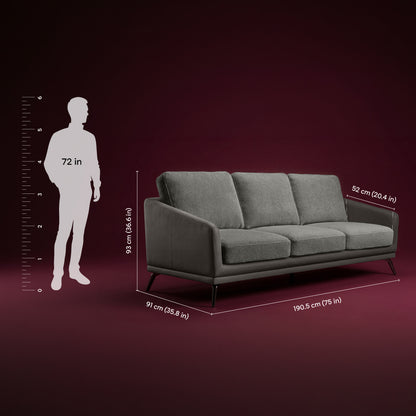 cove-brushed-nickel-grey-leatherette-rock-ridge-grey-fabric-3-seater-sofa