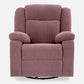 Avalon - Rocking & Rotating Single Seater Fabric Recliner In Pink Colour