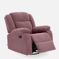 Avalon - Rocking & Rotating Single Seater Fabric Recliner In Pink Colour