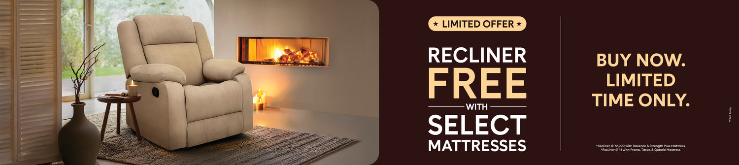 Recliner Free With Select Mattress Banner