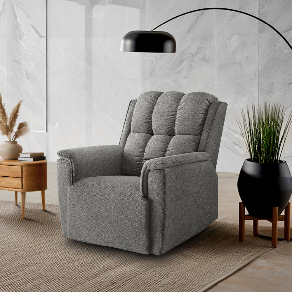 Avalon Elite mov.E Griffin Grey Fabric 1 Seater Sofa