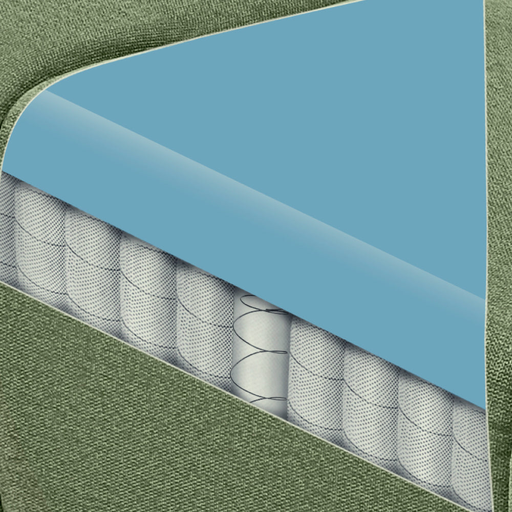 Avalon Elite mov.E Hunter Green Fabric 1 Seater Sofa