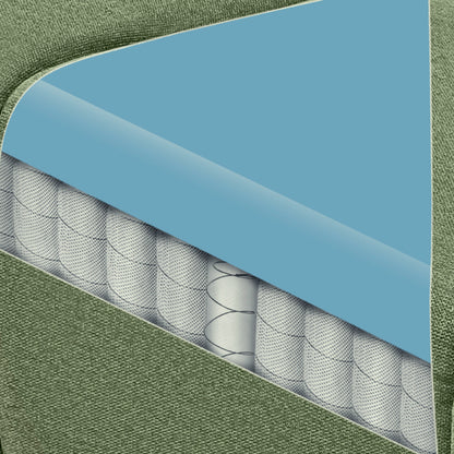 Avalon Elite mov.E Hunter Green Fabric 1 Seater Sofa