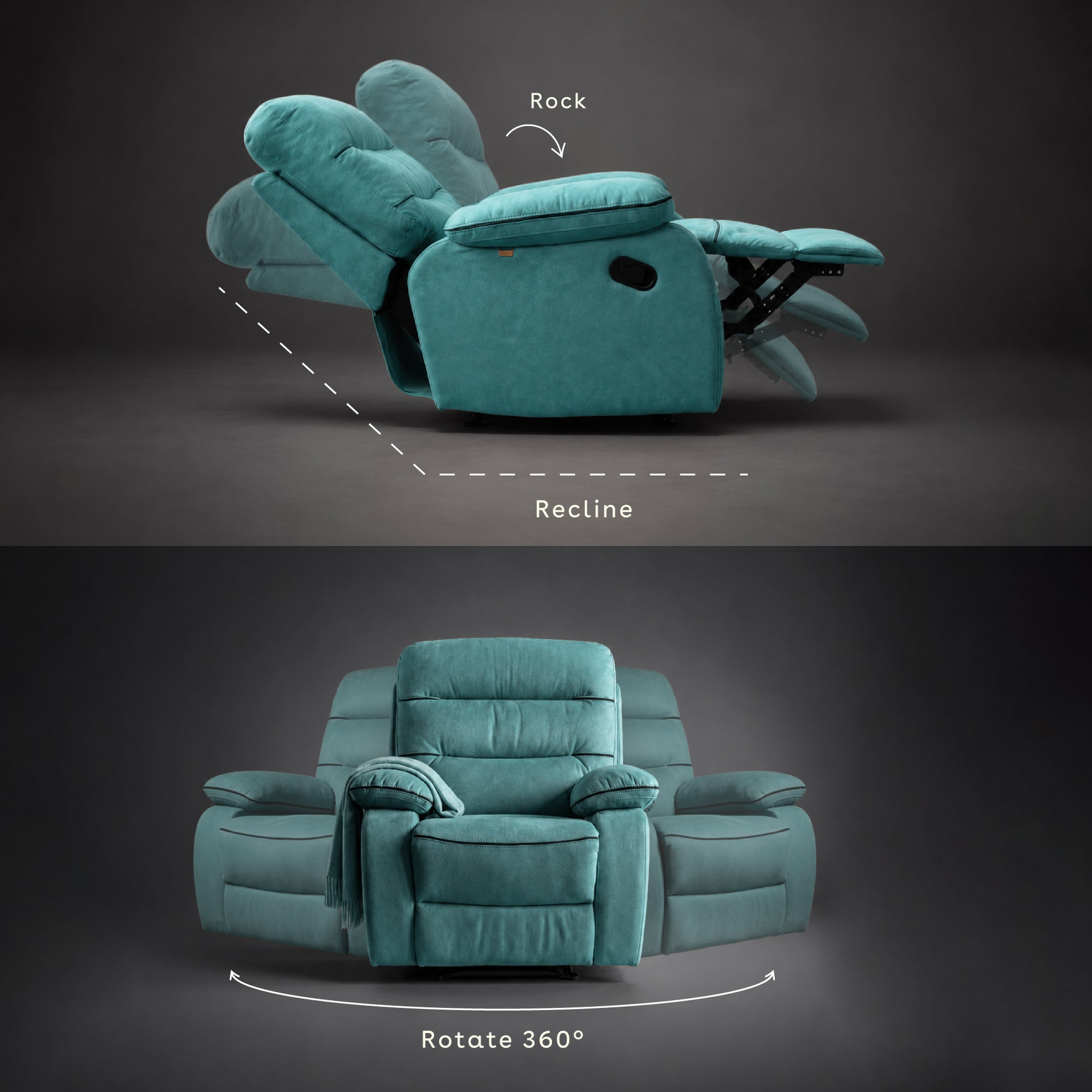 avalon-grande-teal-fabric-recliner-rock-rotate-recline