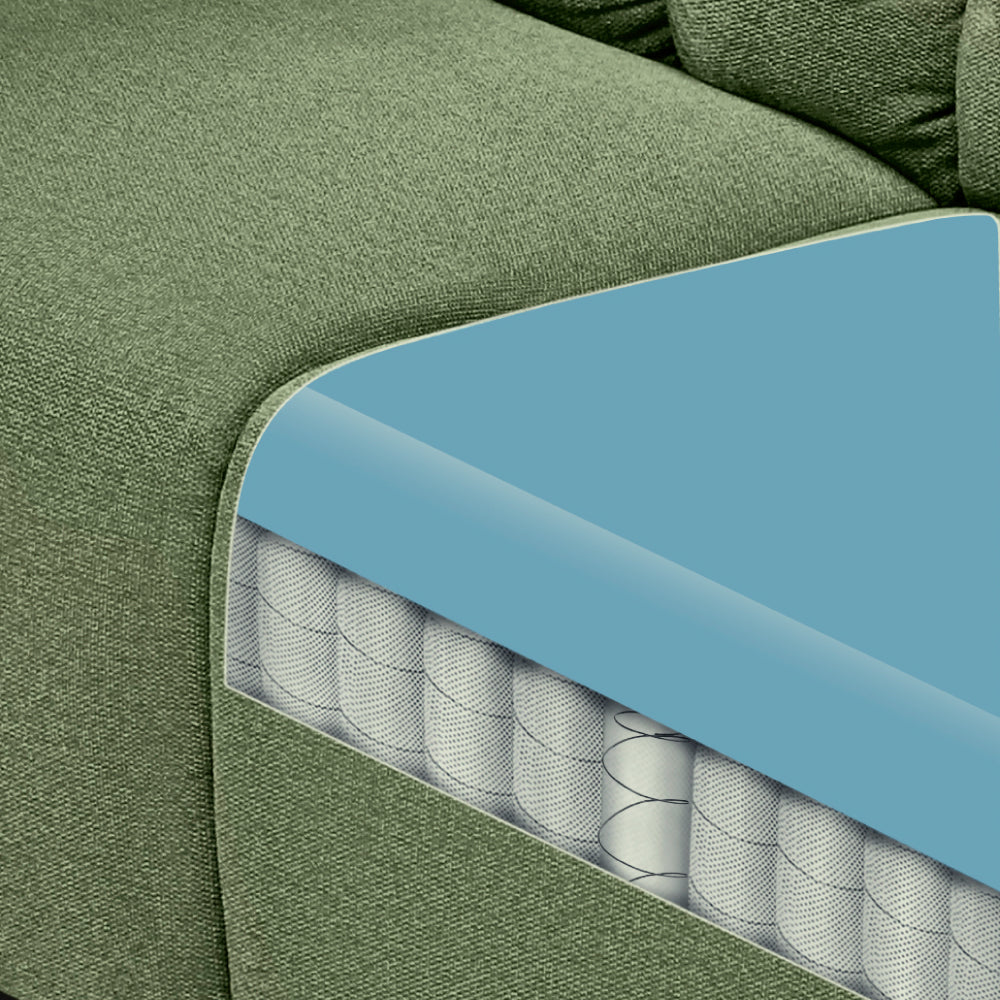 Avalon Elite mov.E Hunter Green Fabric 2 Seater Sofa