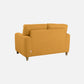 Utopia Yellow Fabric 2 seater sofa