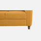 Utopia Yellow Fabric 2 seater sofa