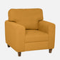 Utopia Fabric Sofa | 1 seater | Yellow |  Duroflex Furniture