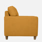 Utopia Yellow Fabric 2 seater sofa