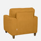 Utopia Fabric Sofa | 1 seater | Yellow |  Duroflex Furniture