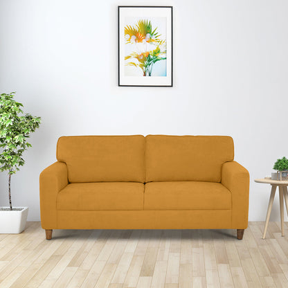 Utopia Fabric Sofa | 3 seater | Yellow |  Duroflex Furniture