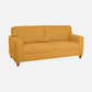 Utopia Yellow Fabric 3 Seater Sofa