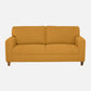 Utopia Yellow Fabric 2 seater sofa