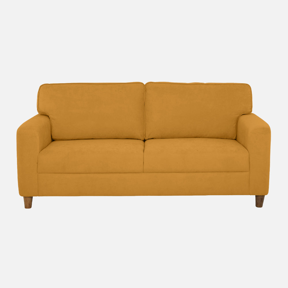 Utopia Yellow Fabric 2 seater sofa