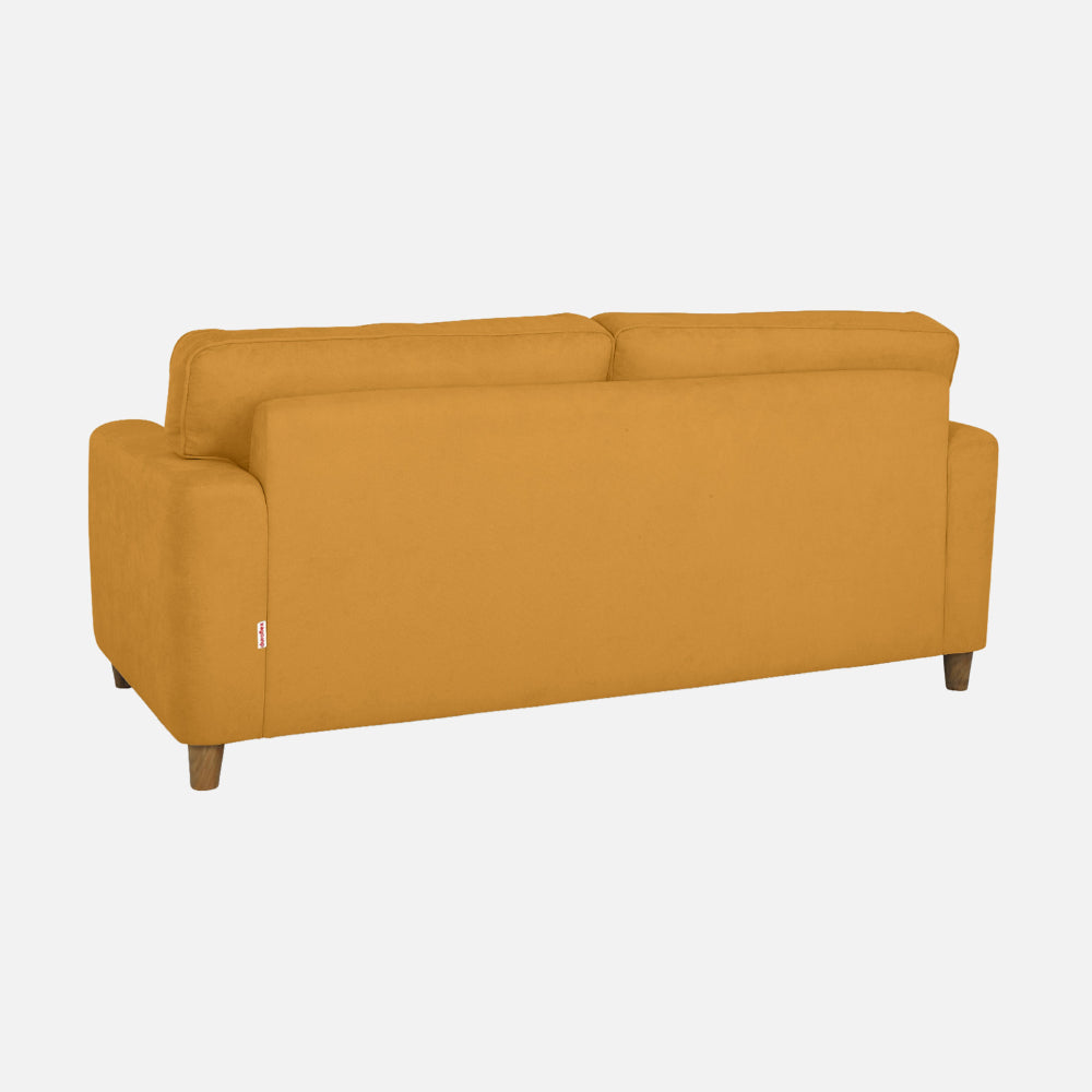 Utopia Yellow Fabric 3 Seater Sofa