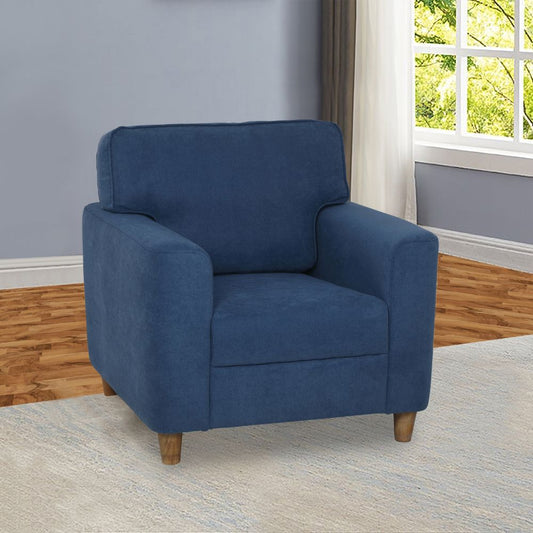 Utopia Blue Fabric 1 seater sofa