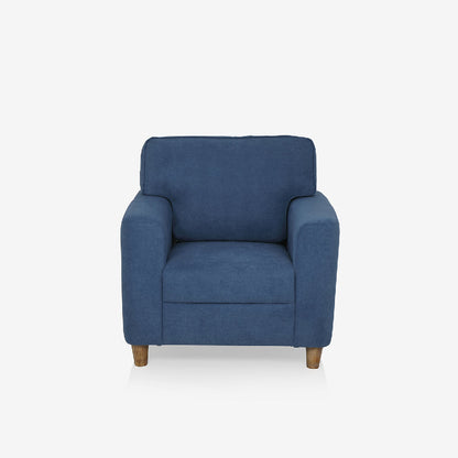 Utopia Blue Fabric 1 seater sofa