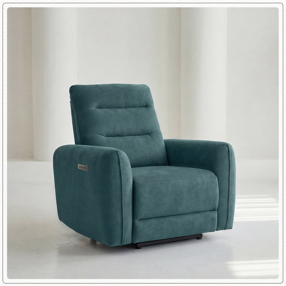 Verve mov.E Blue Fabric 1 Seater Sofa
