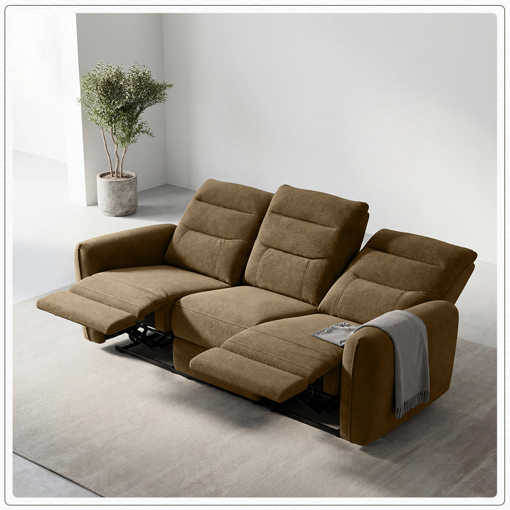 Verve mov.E Brown Fabric 3 Seater Sofa