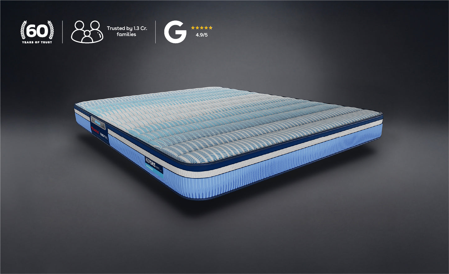 Duropedic Airboost 3.6 Mattress | 1 lakh+ adaptive fibres and ortho support