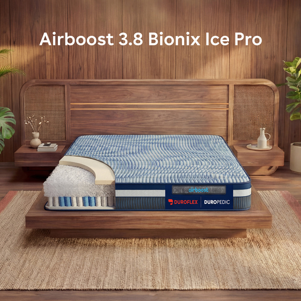 Duropedic Airboost 3.8 Bionix Ice Pro Mattress | 1 lakh+ Airknit fibres and ortho support