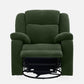 Avalon - Rocking & Rotating Single Seater Fabric Recliner In Green Colour