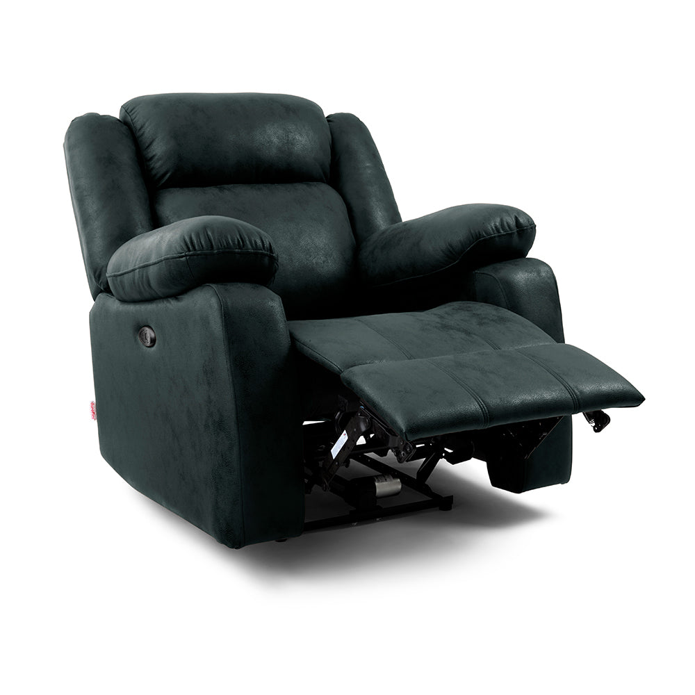 Avalon Midnight Blue Suede Recliner