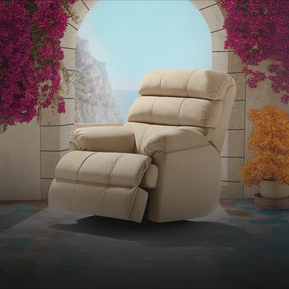 Avalon Posture pro RRR Leatherette Recliner |  1 seater | Beige |  Duroflex Furniture