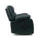 Avalon Midnight Blue Suede Recliner