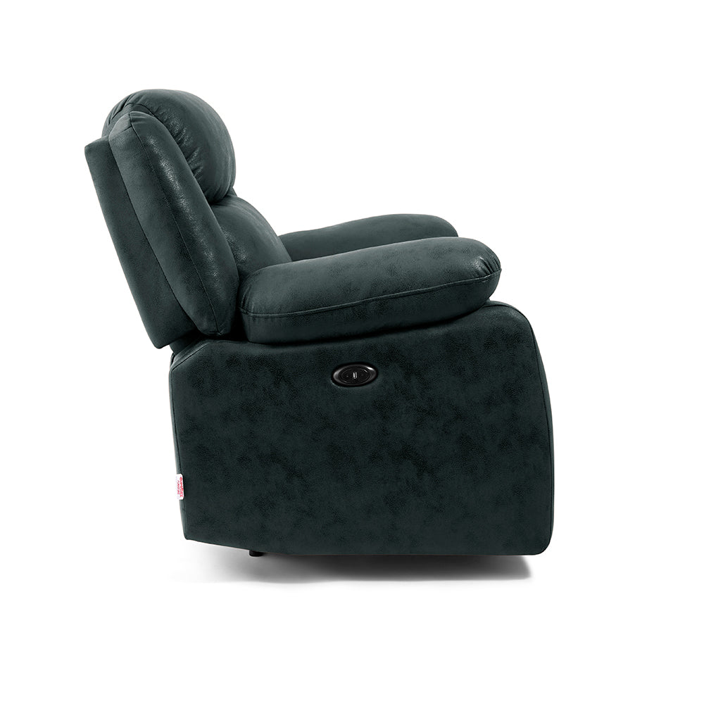 Avalon Midnight Blue Suede Recliner