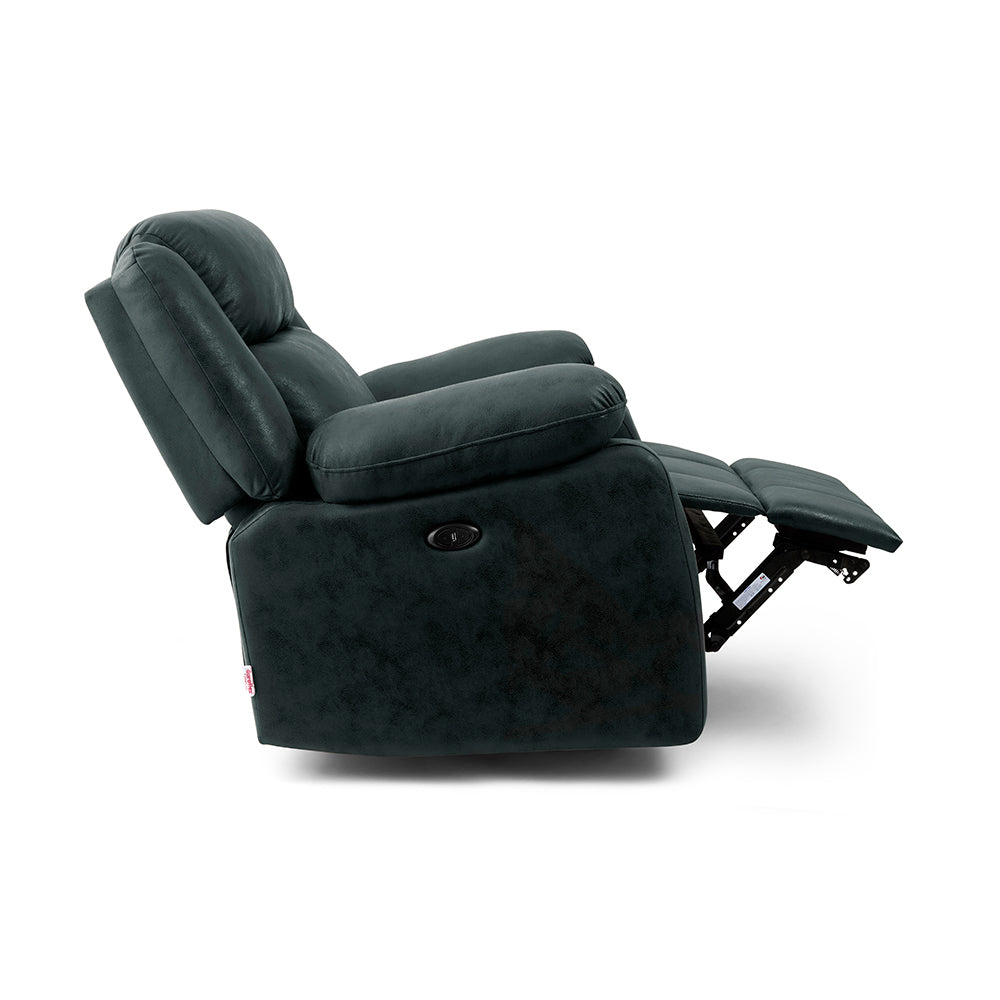 Avalon Midnight Blue Suede Recliner