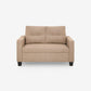 Ease Brown Fabric 2 Seater Sofa