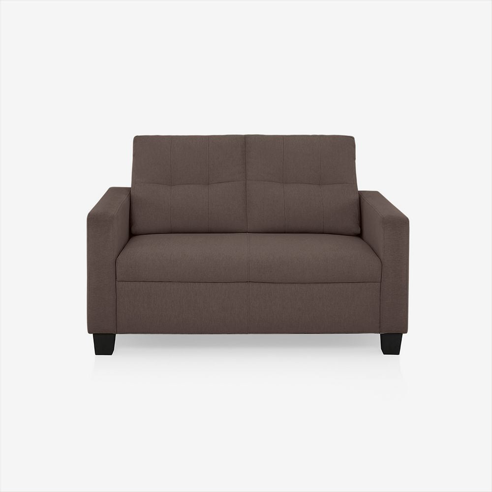 Ease Fabric Sofa | 2 seater | Saddle Brown |  Duroflex Furniture