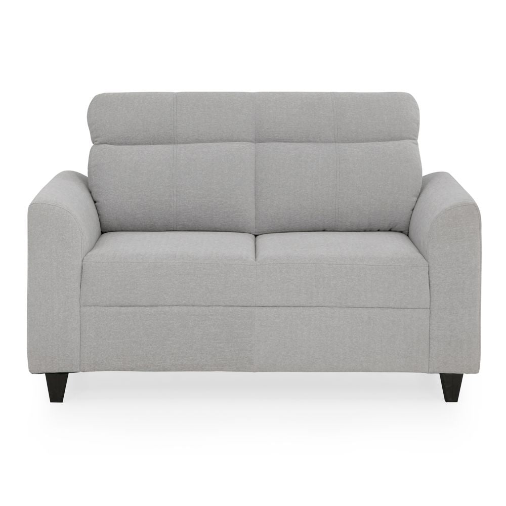 Zivo Plus Cloudy Gray Fabric 2 Seater Sofa