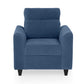 Zivo Plus Twilight Blue Fabric Sofa Set