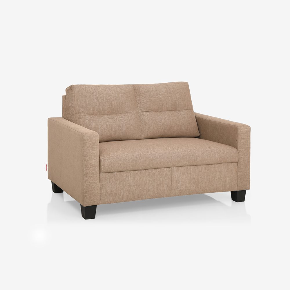 Ease Fabric Sofa | 2 seater | Brown |  Duroflex Furniture