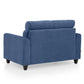Zivo Plus Twilight Blue Fabric Sofa Set