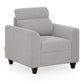 Zivo Plus Cloudy Gray Fabric Sofa Set