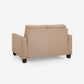 Ease Brown Fabric 2 Seater Sofa