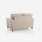 Utopia Beige Fabric 2 Seater Sofa