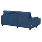Zivo Plus Twilight Blue Fabric Sofa Set
